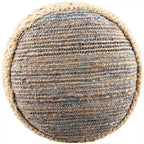 Jacotte Bohemian Jute 18-inch Cylinder Pouf
