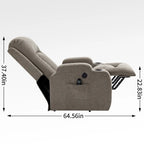 Infinite Position Okin Motor Up to 350 LBS Power Lift Recliner Chair for Elderly, Heavy Duty Motion Mechanism with 8-Point Vibra