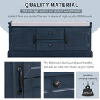 Merax Storage Bench with Removable Cushion