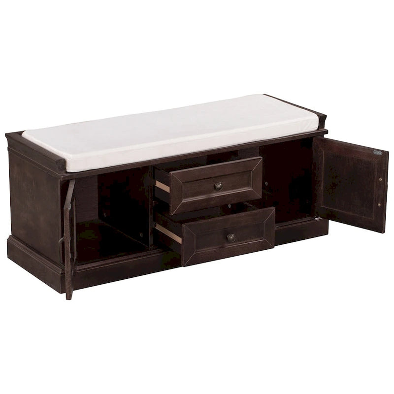 Merax Storage Bench with Removable Cushion