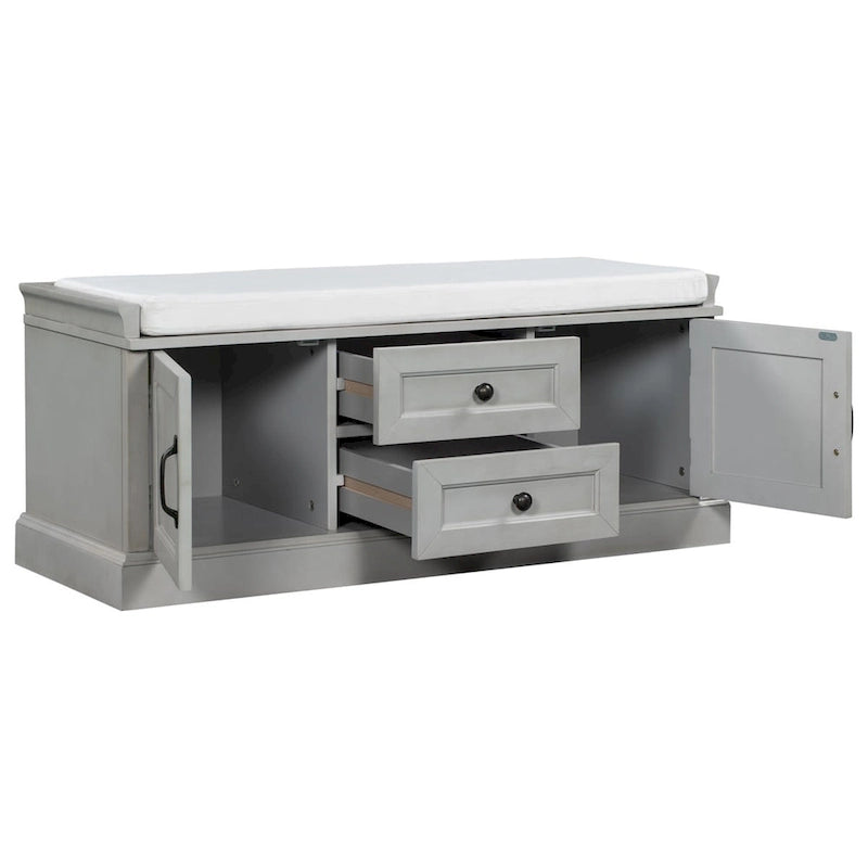 Merax Storage Bench with Removable Cushion