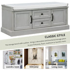 Merax Storage Bench with Removable Cushion