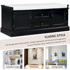 Merax Storage Bench with Removable Cushion