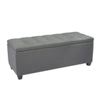Ved Storage Bench, Flip Top, Fabric Upholstery
