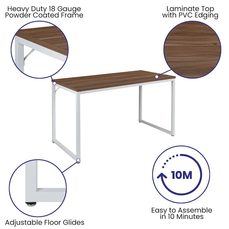 Commercial Grade Industrial Style Office Desk - 47 Length