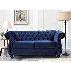 Kemos Velvet Chesterfield 2-piece Living Room Set