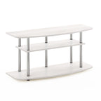 Furinno Frans Turn-N-Tube 3-Tier TV Stand for TV up to 46, Black Oak