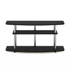 Furinno Frans Turn-N-Tube 3-Tier TV Stand for TV up to 46, Black Oak