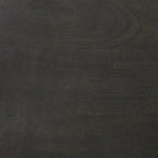 Maxwell Dark Brown Wood w/Black Metal Pedestal Round Side Table