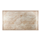 SEI Furniture Simons Rectangular Geometric Faux Marble Coffee Table