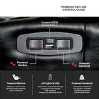 Electric Recliner Adjustable Headrest with USB Ports and Cup Holders Home Theater Seating Reclining Chair Hidden Arm Storage