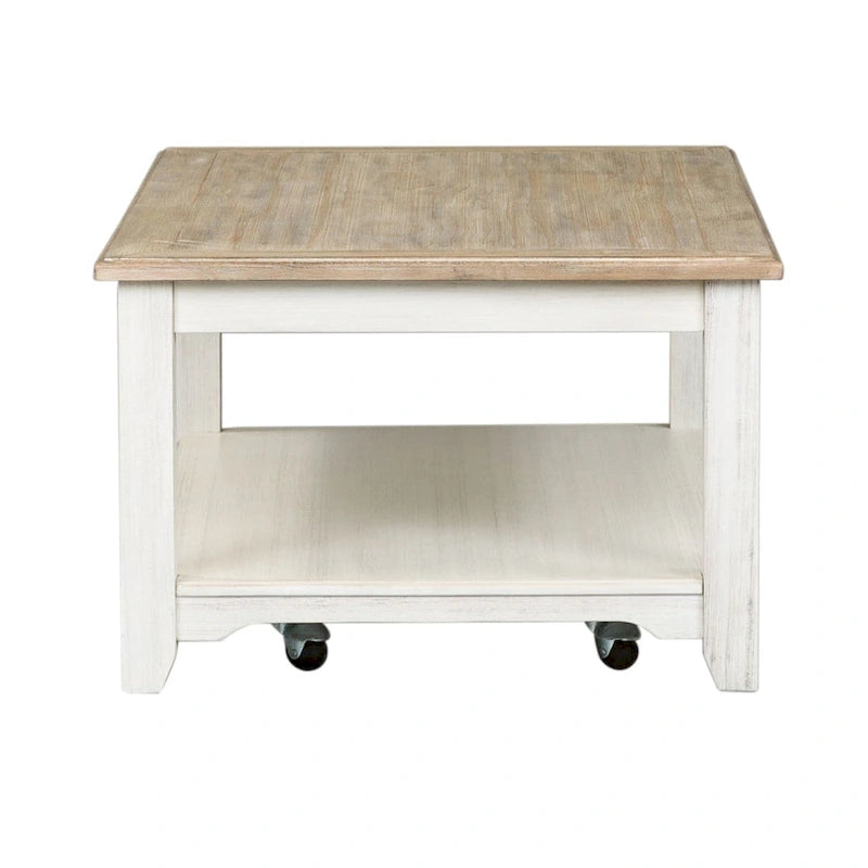 Libberty Funriture Summerville Rectangular Cocktail Table with Castors