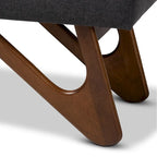 Carson Carrington Ullaberg Mid-century Modern Upholstered Boomerang Bench