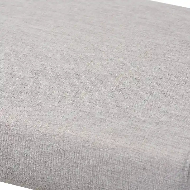 Carson Carrington Ullaberg Mid-century Modern Upholstered Boomerang Bench