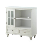 Convenience Concepts Tahoe Highboy 40 2 Drawer TV Stand with Storage Cabinet and Shelves
