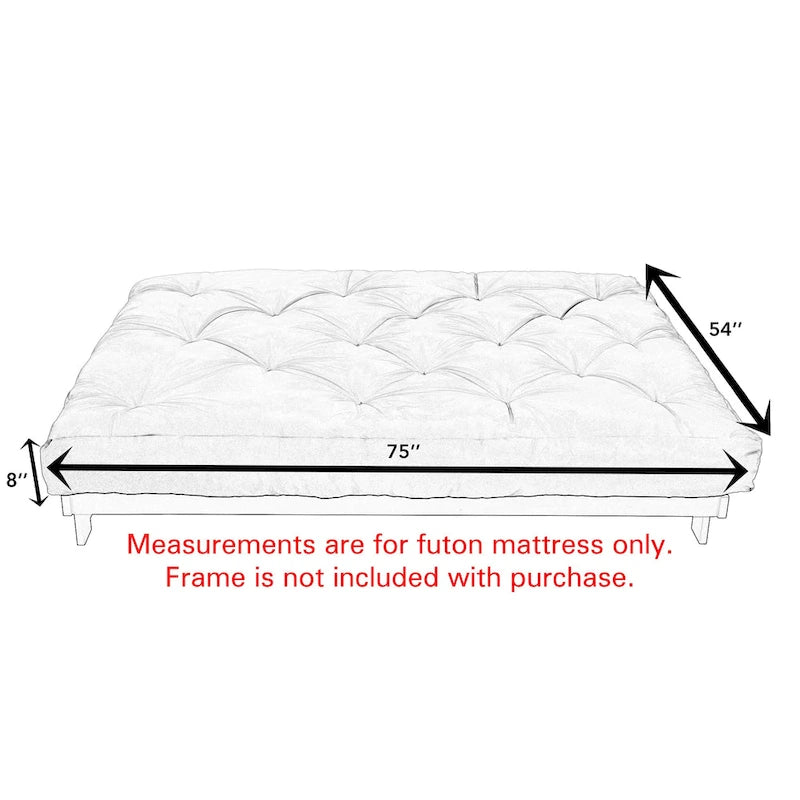 Trupedic Full-size 8-inch Futon Mattress (Mattress Only)