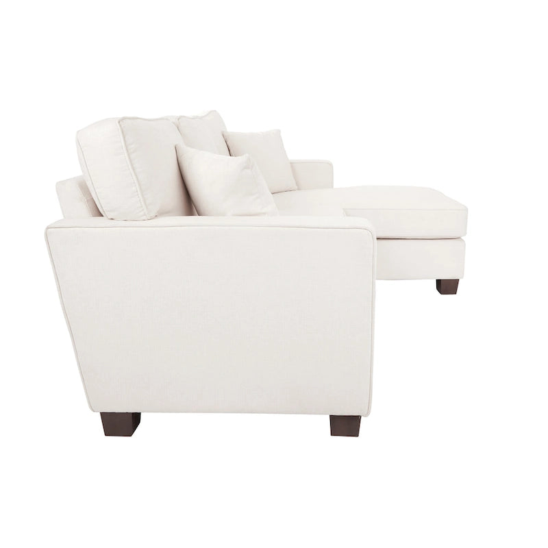 Copper Grove Slavutych Ivory Upholstered Sectional Sofa