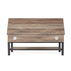 Modern Farmhouse Entryway Storage Bench with Lower Shelf Storage