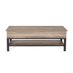 Modern Farmhouse Entryway Storage Bench with Lower Shelf Storage