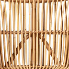 bali & pari Nagoya Modern Bohemian Natural Rattan Lounge Chair-Small or Large