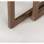 Grier Solid Wood With Cane Accents Square Nesting Accent Tables (Set of 2) - 20L x 20W x 23H