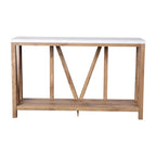 Farmhouse Style Rustic Entryway Console Table