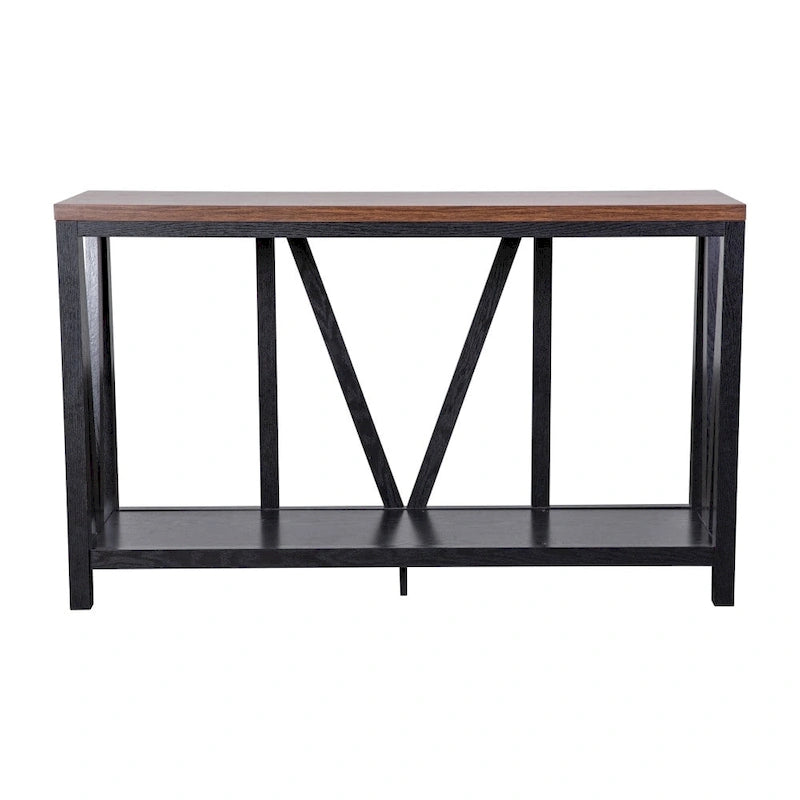 Farmhouse Style Rustic Entryway Console Table