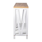 Farmhouse Style Rustic Entryway Console Table