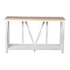Farmhouse Style Rustic Entryway Console Table