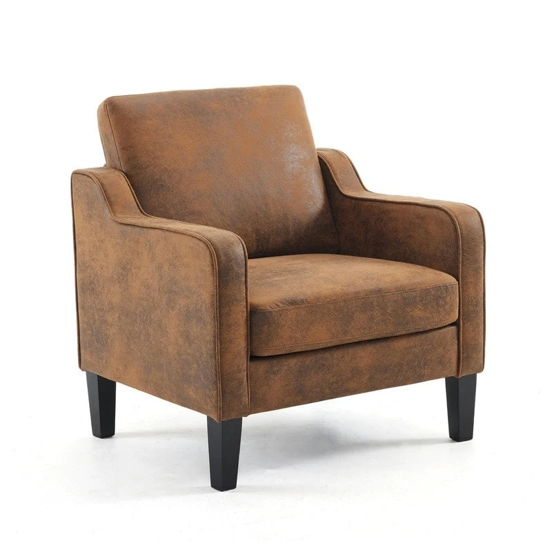 VINGLI Mid Century Modern Fabric Accent Chair