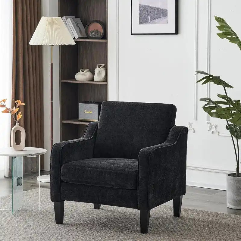 VINGLI Mid Century Modern Fabric Accent Chair