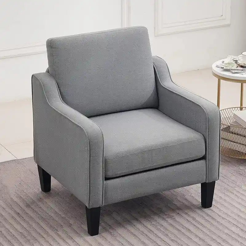 VINGLI Mid Century Modern Fabric Accent Chair