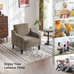 VINGLI Mid Century Modern Fabric Accent Chair