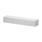 Wall Floating Media Consoles Hanging TV Console With Light TV Stand