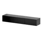 Wall Floating Media Consoles Hanging TV Console With Light TV Stand