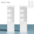 Large Entertainment Center Bookshelves 57x38 inch Hutch Space for TV