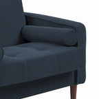 2 Pack Modern Corduroy Wide Armchair with Bolster Pillows
