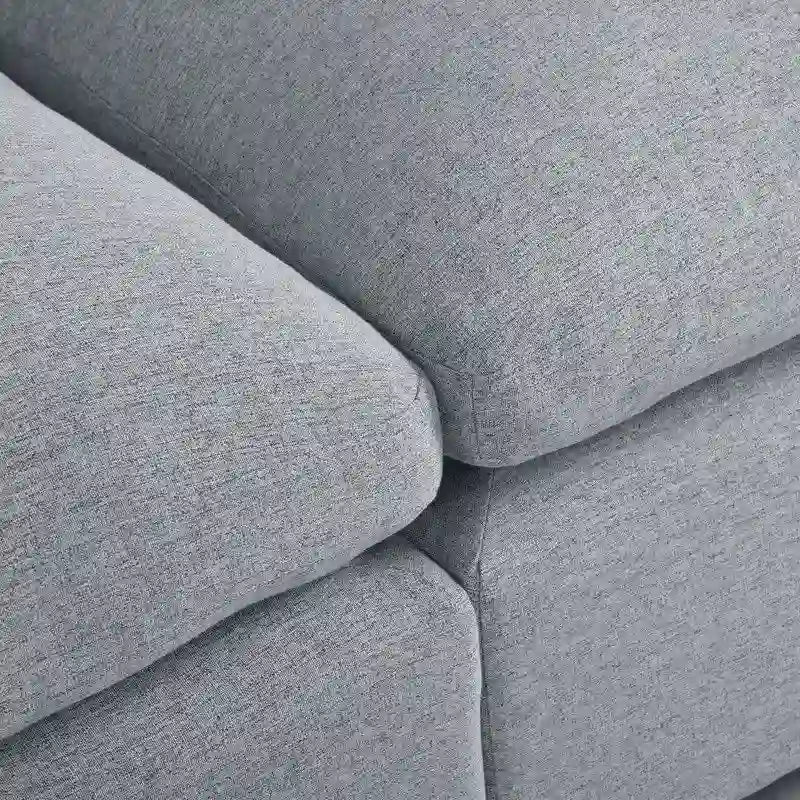 U-Shape Sectional Sofa, 2 Large Chaise with Removable Ottomans