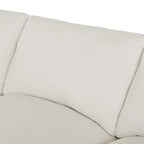 U-Shape Sectional Sofa, 2 Large Chaise with Removable Ottomans