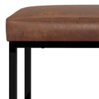 WYNDENHALL Kerwood 26 inch Wide Contemporary Rectangle Ottoman Bench in Faux Leather