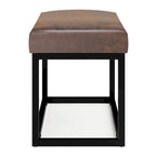 WYNDENHALL Kerwood 26 inch Wide Contemporary Rectangle Ottoman Bench in Faux Leather