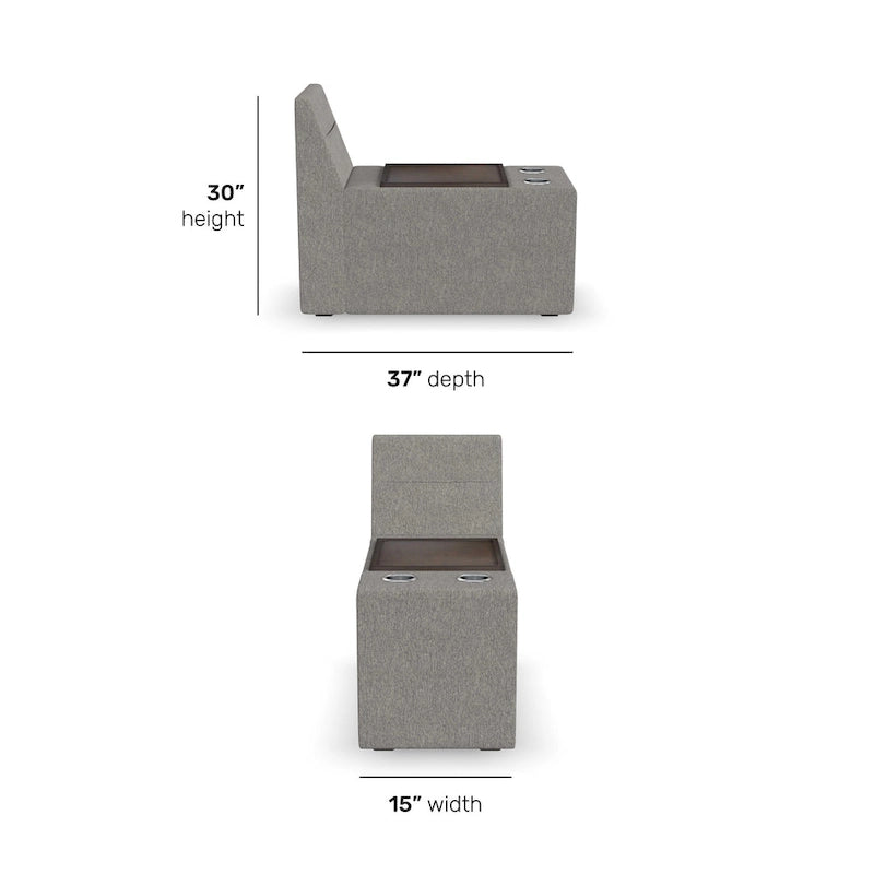 Flex Storage Smart Hub for Flex Sectional - 15 x 30 x 37