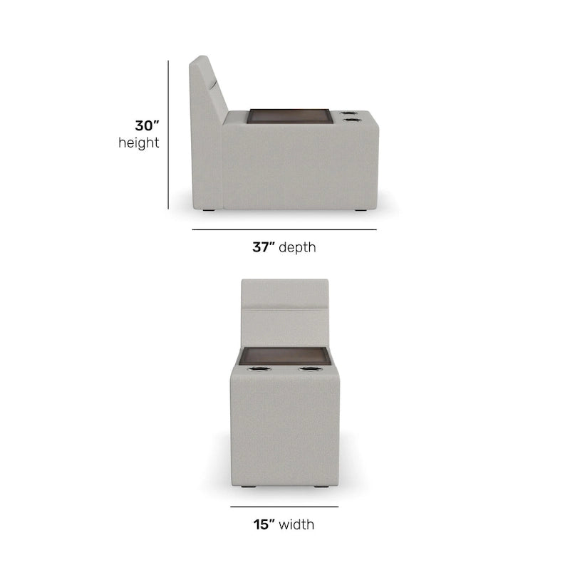 Flex Storage Smart Hub for Flex Sectional - 15 x 30 x 37