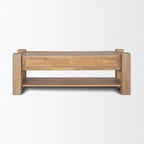 Beth Light Brown Wood Media Console - 70.0L x 20.0W x 24.0H