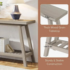 Farmhouse Console Entryway Table, 70.9 Inches Extra Long