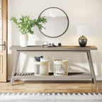 Farmhouse Console Entryway Table, 70.9 Inches Extra Long