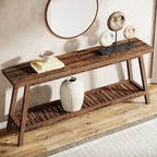 Farmhouse Console Entryway Table, 70.9 Inches Extra Long