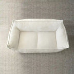 2 Seater Bean Bag Sofa Loveseat Teddy Faux Fabric Fabric Lazy Sofa Bean Bag Chair