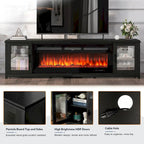 80 Fireplace TV Stand, Entertainment Center with 50 Electric Fireplace