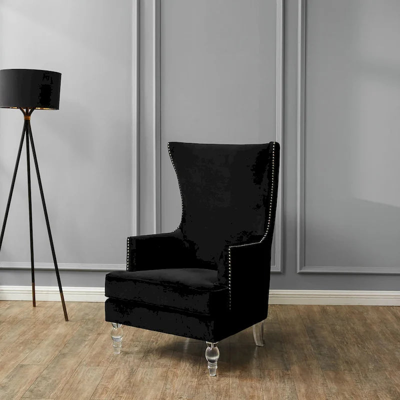 SAFAVIEH Couture Cath Modern Wingback Chair - 29Wx32Dx45H